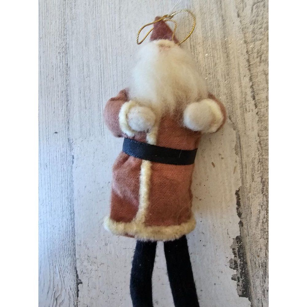 Antique-like Santa‎ ornament cloth Xmas tree unique